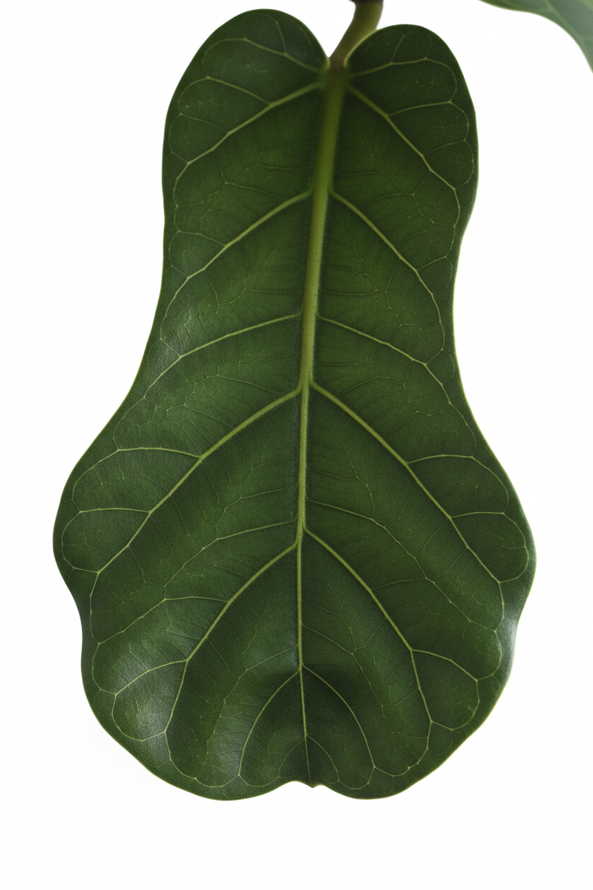 Ficus Bushy Lyrata leaf detail