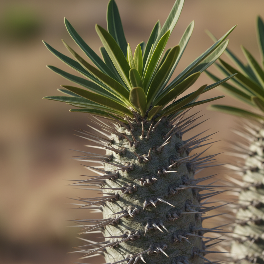 Pachypodium Lamerei trunk detail