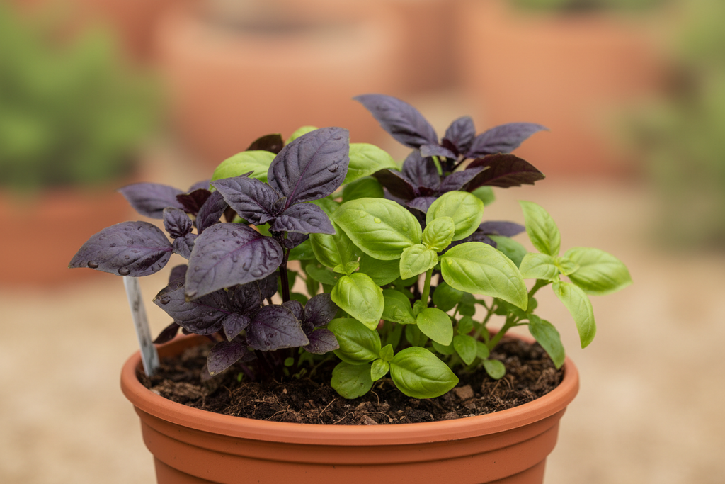 Basil Red & Green