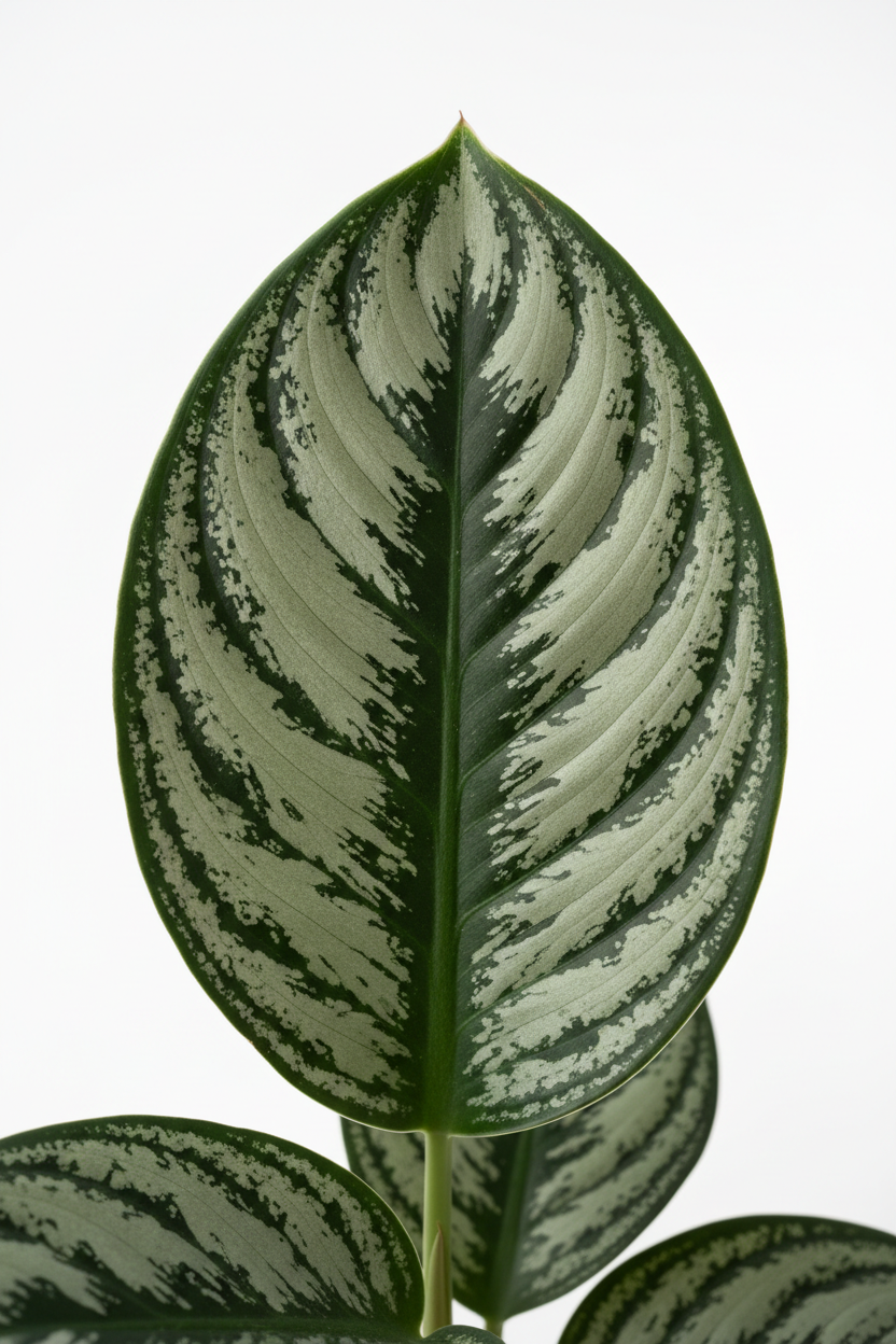 Aglaonema Maria leaf detail