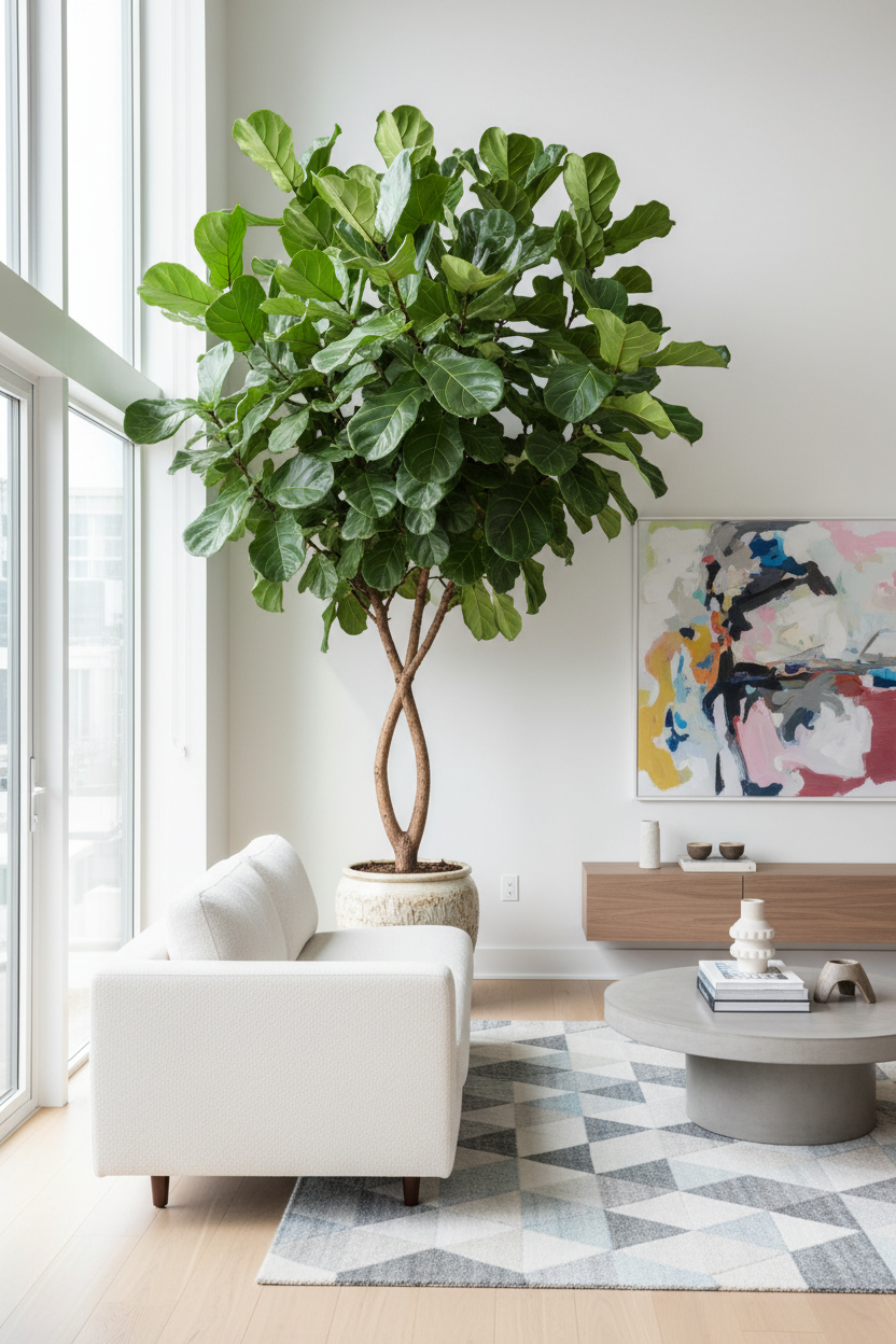 Ficus Lyrata 2 heads lifestyle