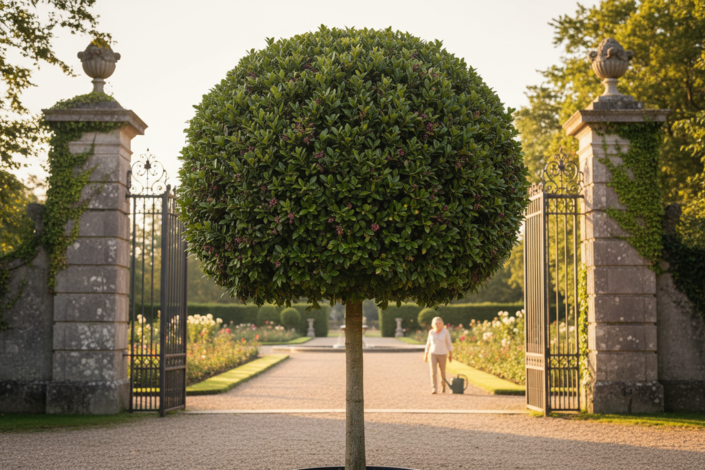 Syzygium Paniculatum 60L single ball grand entrance lifestyle shot