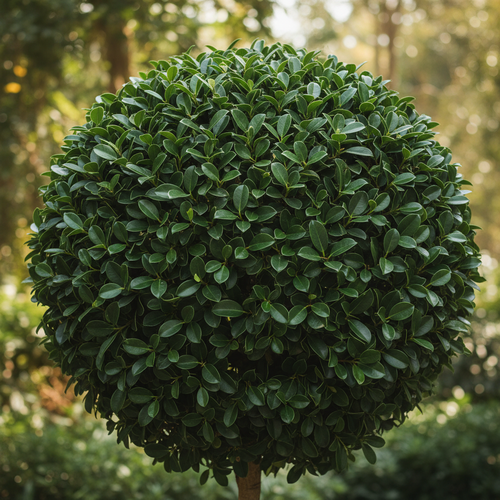 Ficus Microcarpa Hawaii standard canopy close-up detail