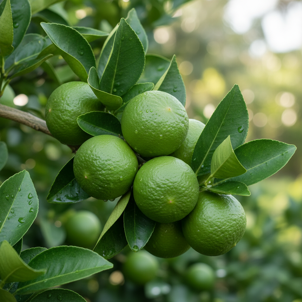 Bearss lime fruit close-up detail