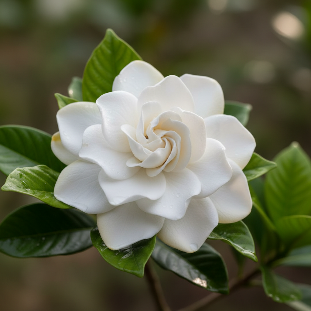 Gardenia Florida 20L white flower close-up detail