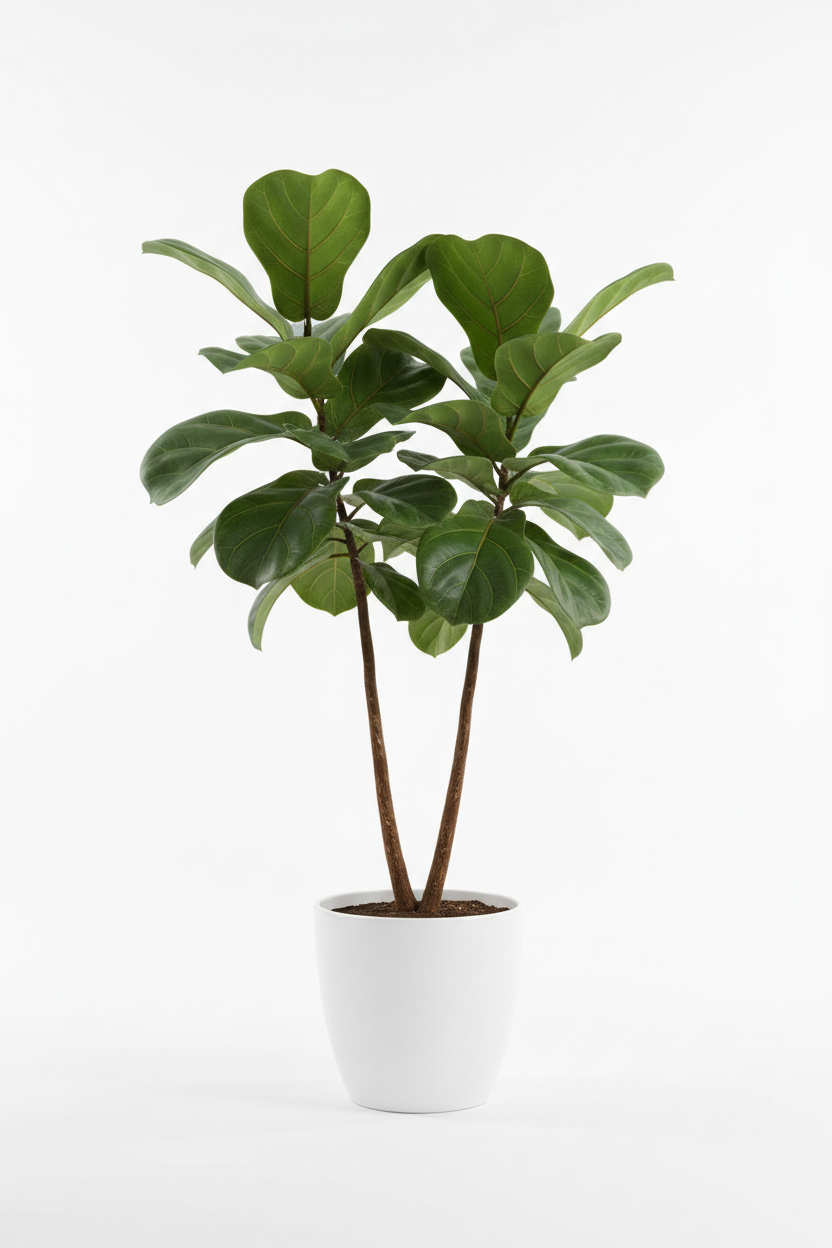 Ficus Lyrata 2 heads double stem full plant