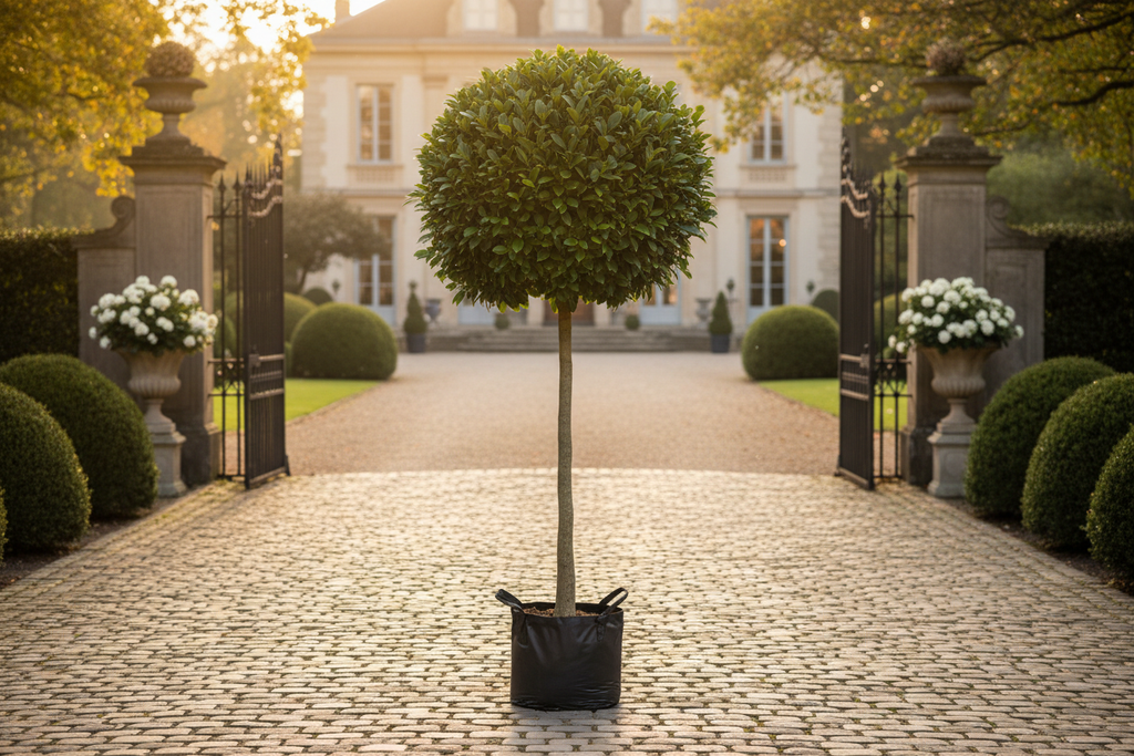 Ficus Microcarpa Hawaii 20L Standard formal garden lifestyle shot