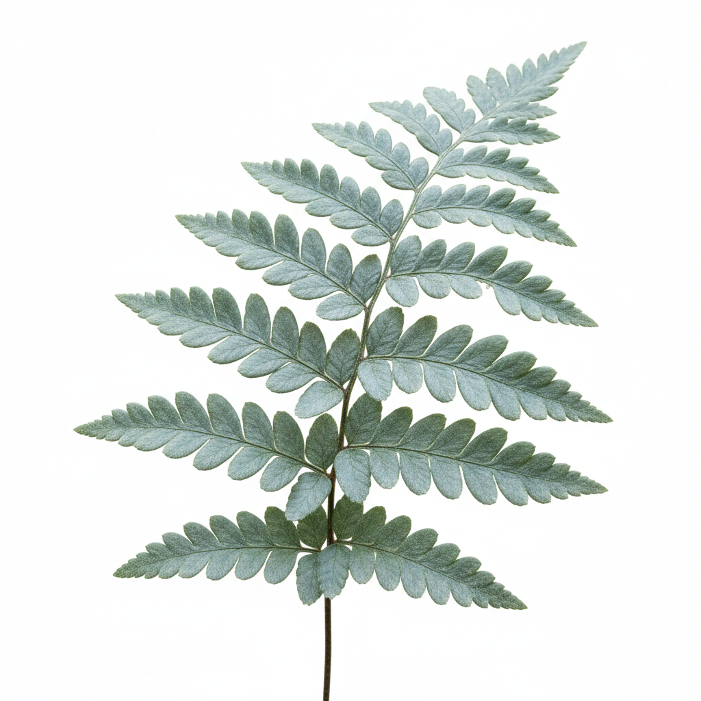 Fern Phlebodium frond detail